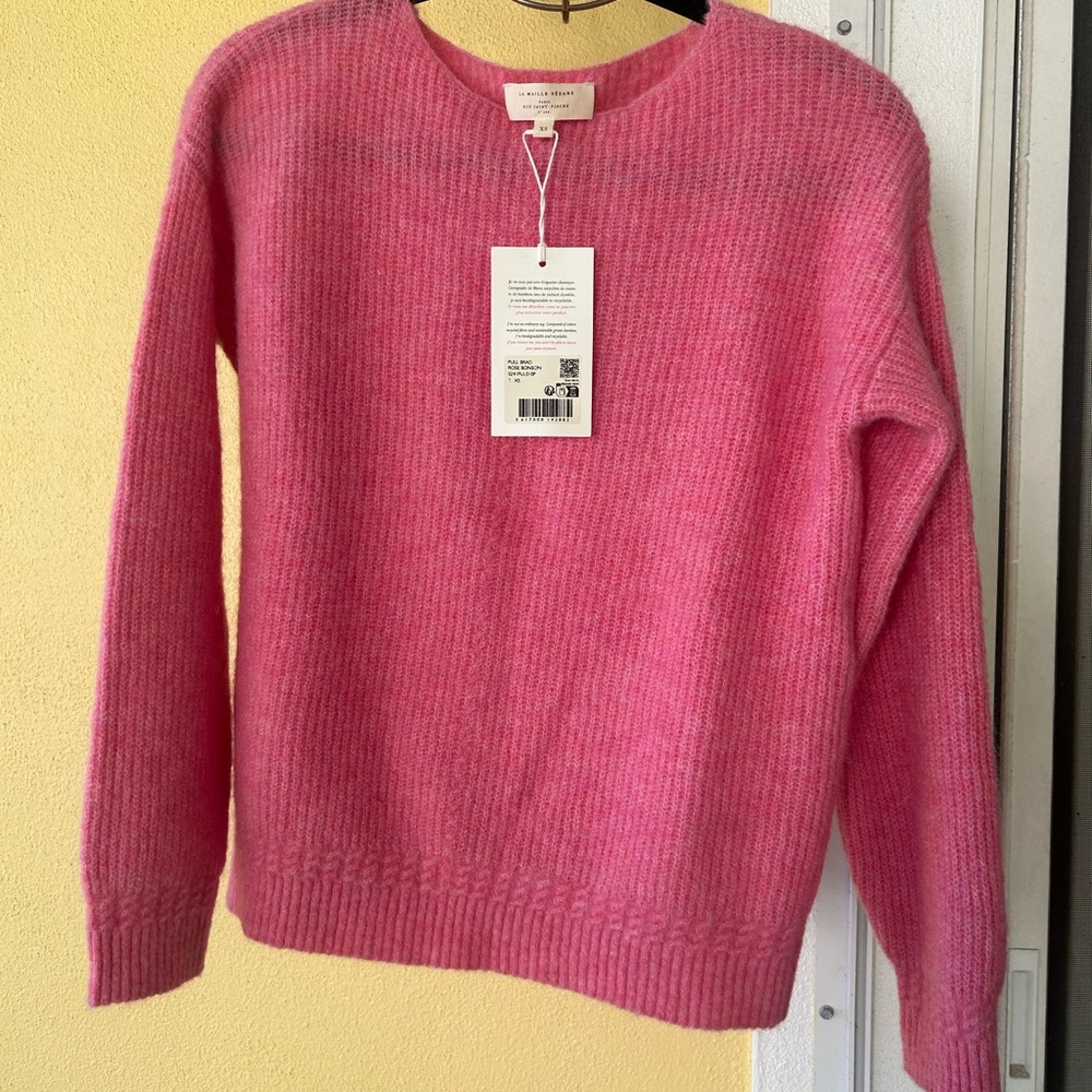 Sezane Brad Sweater Size XS Pink - Picture 5 of 12